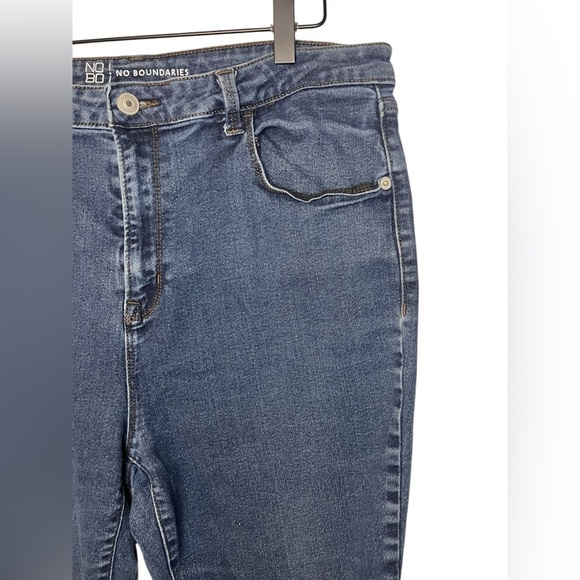 No Boundaries Blue Skinny Jeans High-Rise Stretch - Picture 5 of 7